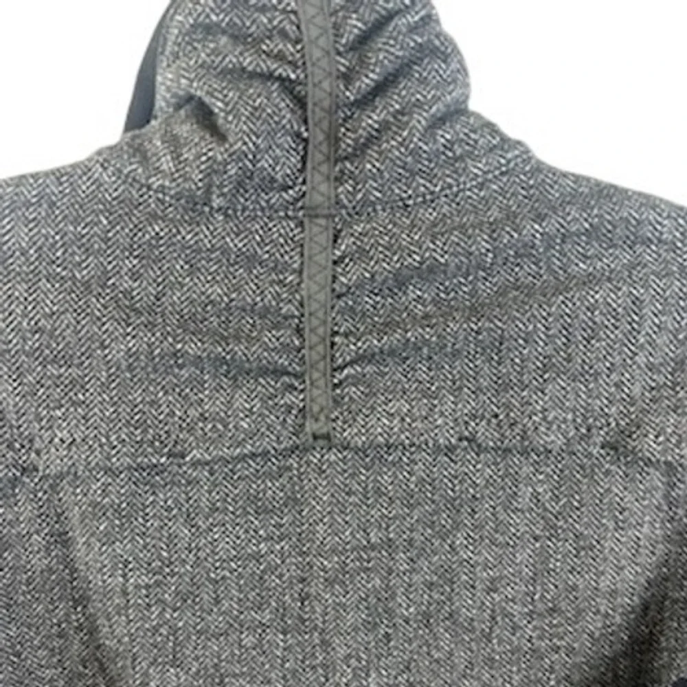 Lululemon Define Mock Neck Pullover Herringbone Gray‎ Size 6